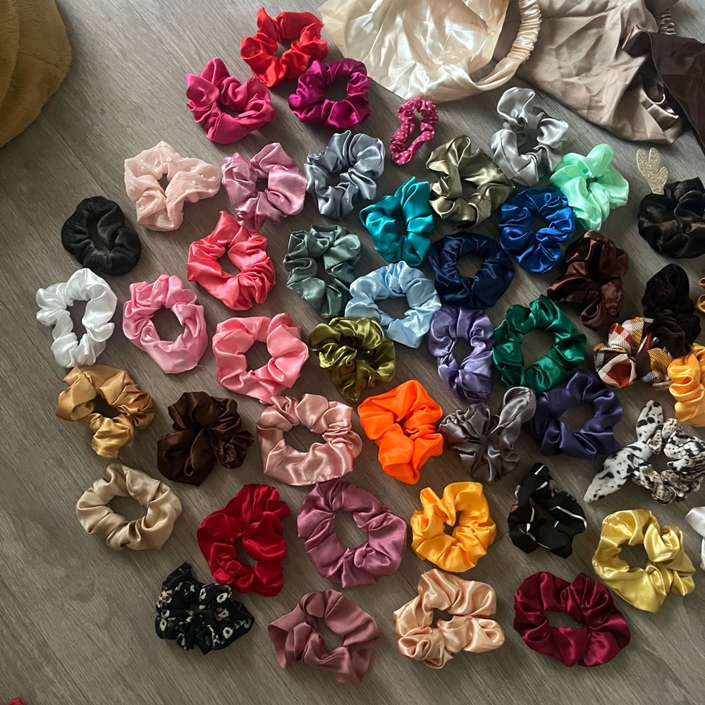 Colorful Hair Scrunchies Collection - Picture 2 of 6